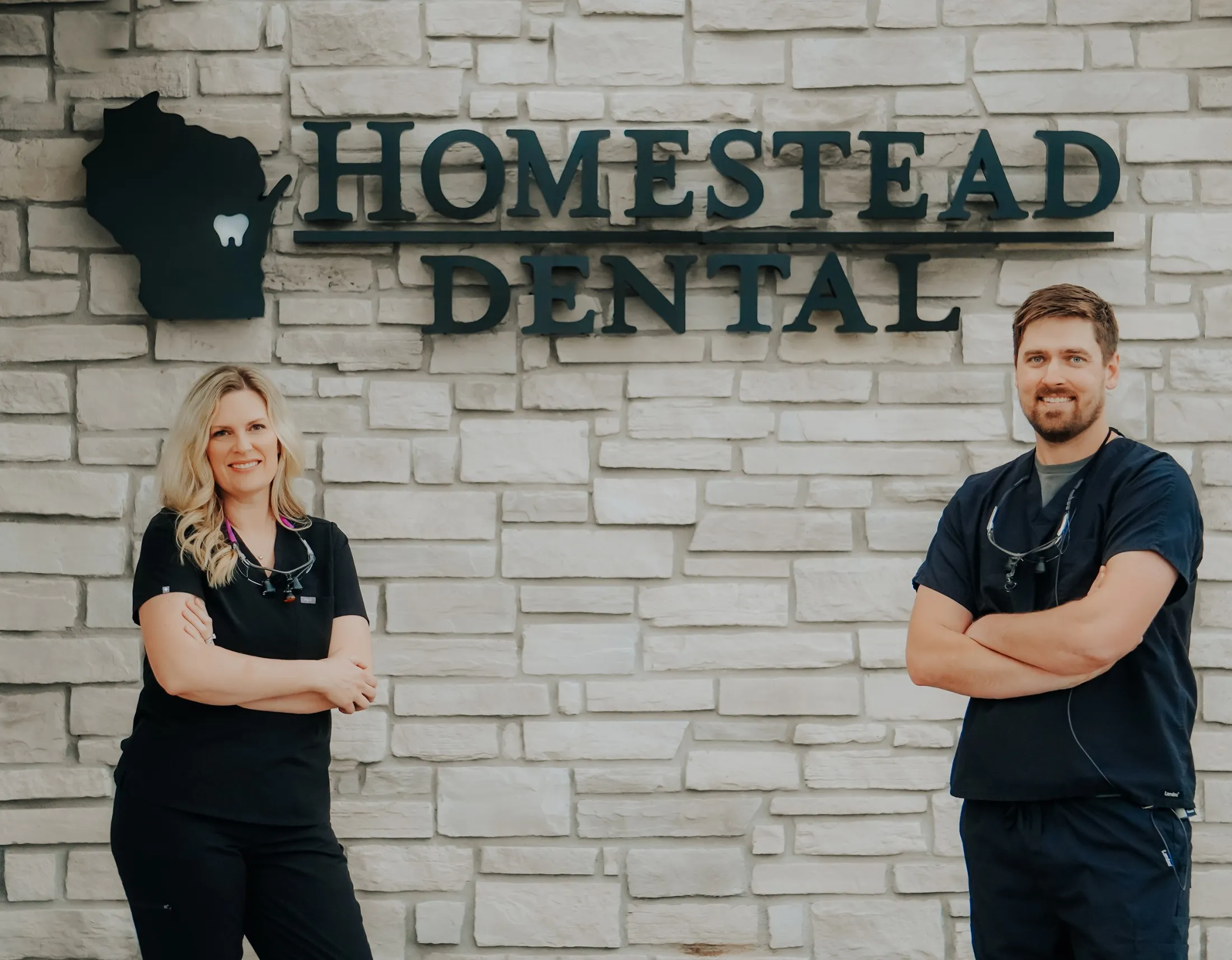 Dr. Moore and Dr. Wagner of Homestead Dental